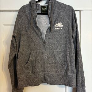 Roots Gray Knit Hoodie
